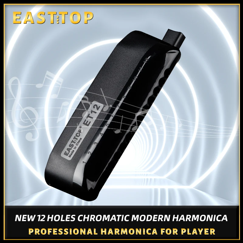 Chromatic Harmonica EASTTOP ET12 Key Of C For Beginners And Professional Adults Unique Design