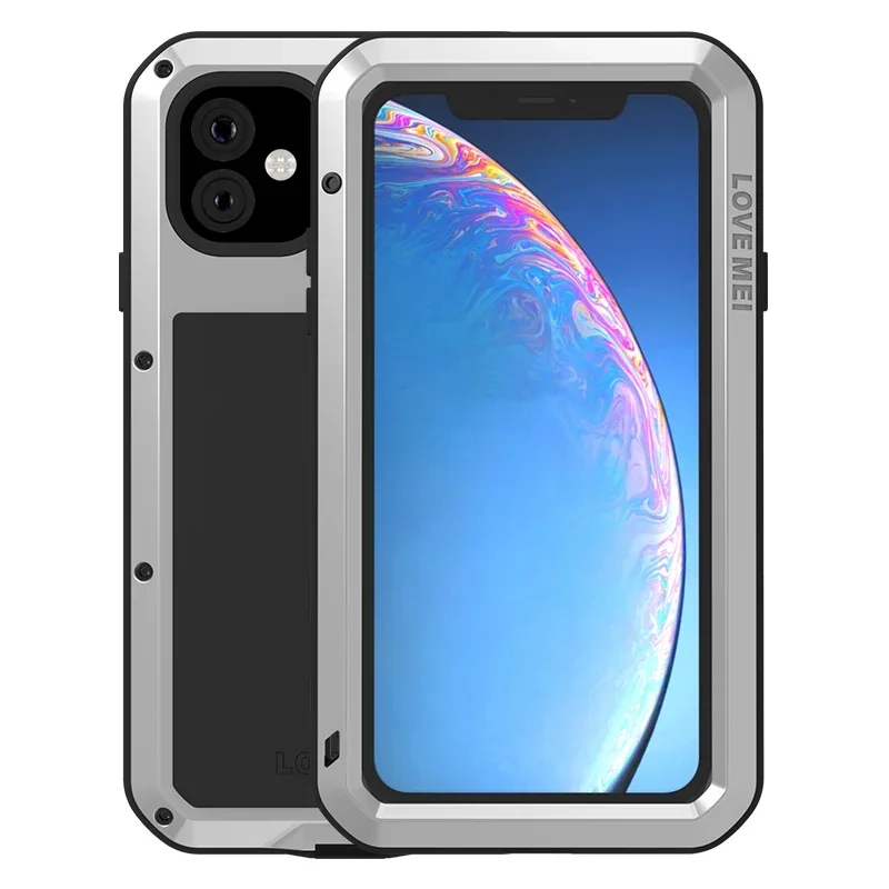 Rugged Aluminum Dustproof Shockproof Phone Case - Heavy Duty 360° Protection Armor Cover