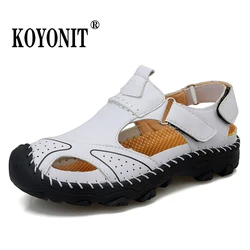 Genuine Leather Children Summer Platform Sandals for Kids Girls Boys Sport Gladiator Slippers Toddler Casual Shoes Flats Sneaker