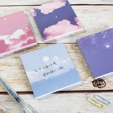 

80Sheets Stars Moon Forest Theme Cute Memo Pad Stickers Decal Sticky Notes Scrapbooking DIY Kawaii Notepad Diary Sticky Notes