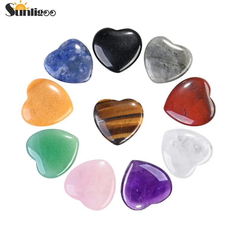 

Sunligoo 20 мм мини-Искусственный Камень Карманный DIY россыпью драгоценный камень фигурка любовь счастливый подарок исцеление хрустальные бусины Аметист