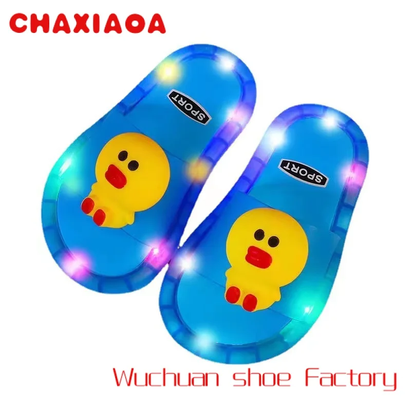 

Summer Children Slippers Cute Luminous Indoor and Outdoor Cartoon Kid Shoes High Quality Girls and Boys Shoes