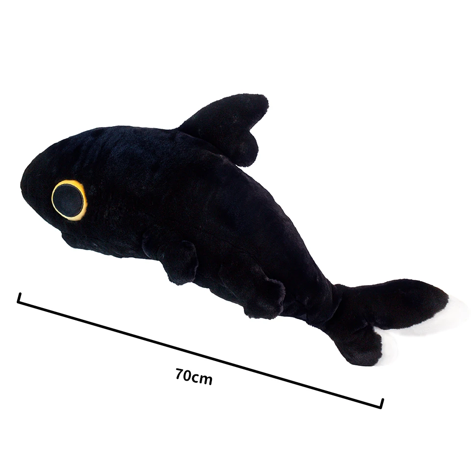 Black Sharkitty HeyHey Plush Toys Creative Cartoon Anime Peripheral Plush Stuffed Dolls Kawaii Toy Sleeping Pillow Cushion