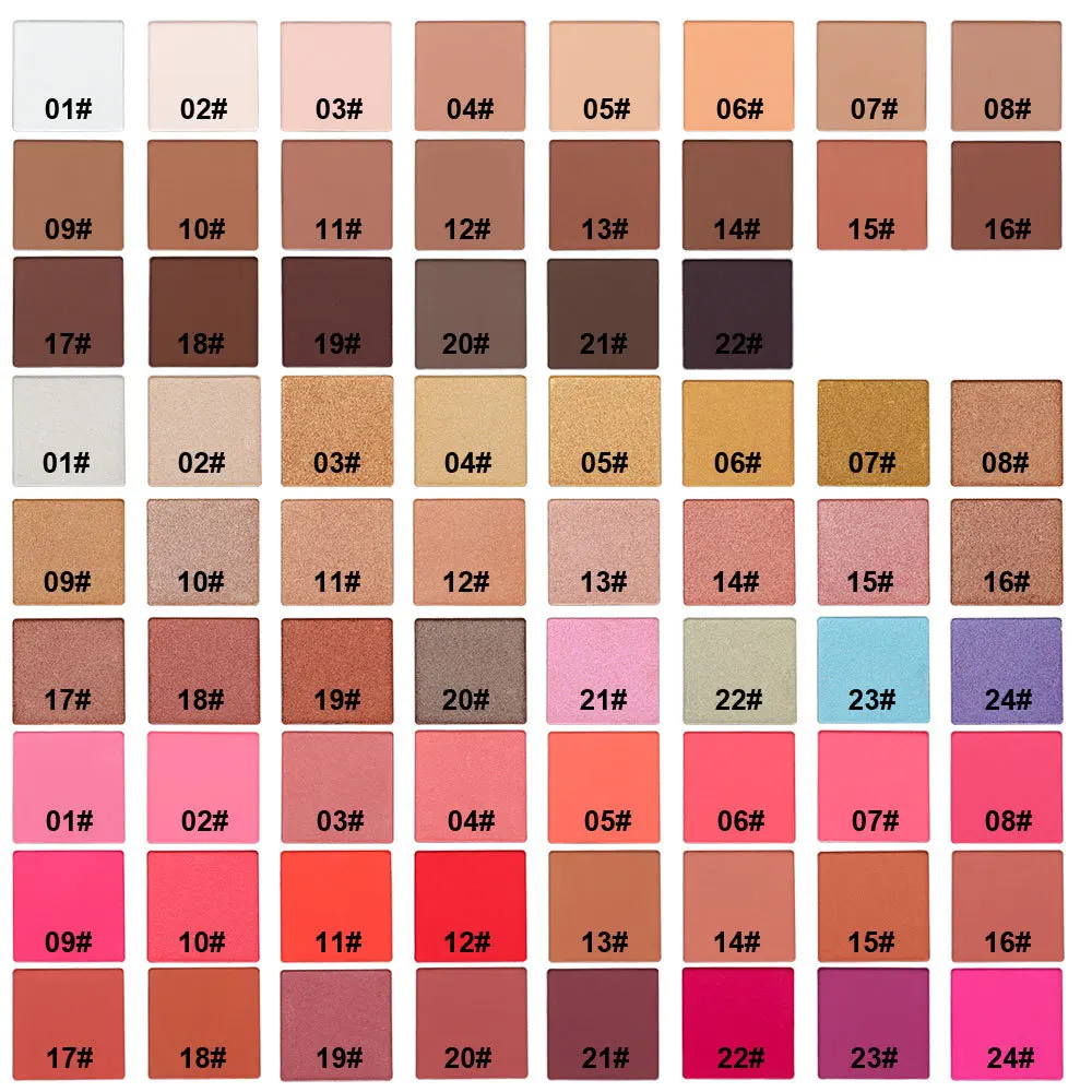 Blush Palette Makeup 6 Colors Professional Cheek Blush Pearl Orange Pigment High Quality Beauty Cosmetic Makeup Palette