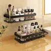 Kitchen Storage Rack Space Aluminum Sink Tool Sponge Rag Organizer Self Adhesive Bathroom Cosmetic Shelf 5