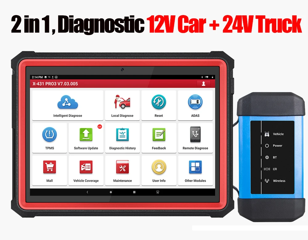 Launch X431 O2-2 Scopebox Oscilloscope (4 Channels) analyze data Solving  Complex Electrical Faults for Launch X431 PAD 5 PAD 7 - OBDCARSTORE