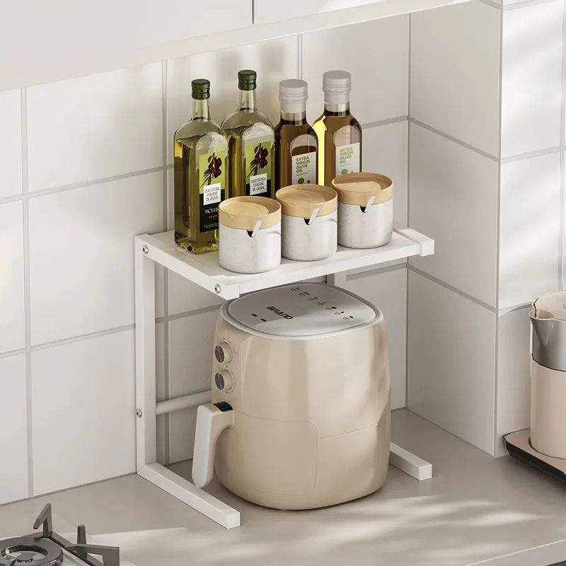 2PCS Kitchen Organizer Suitable for Micro-waveoven,Air Fryer and Electric Cooker etc,Spice Storage Rack Versatile Storage Shelf 5
