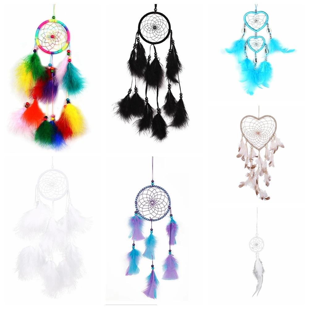 Feathers Dream Catcher Wall Hanging Home Car Decor Ornament 7 Types
