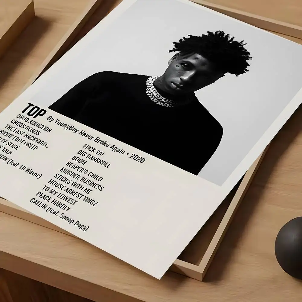 Y-YoungBoy Rapper Kunstposter, wasserdicht, Vintage-Filmposter, hochwertiger Wandkunstdruck für Raumdekoration, Geschenk – Detail 9