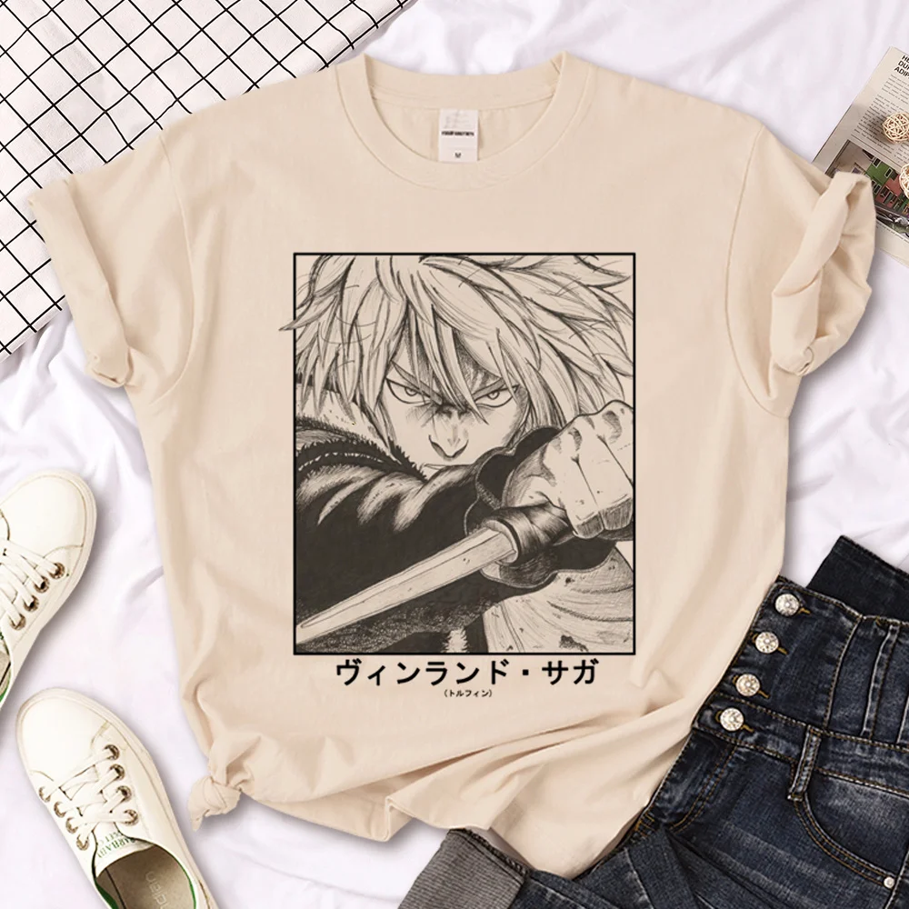 

Thorfinn Vinland Saga Vinrando Saga tshirt women funny streetwear t-shirts girl Japanese manga funny clothes