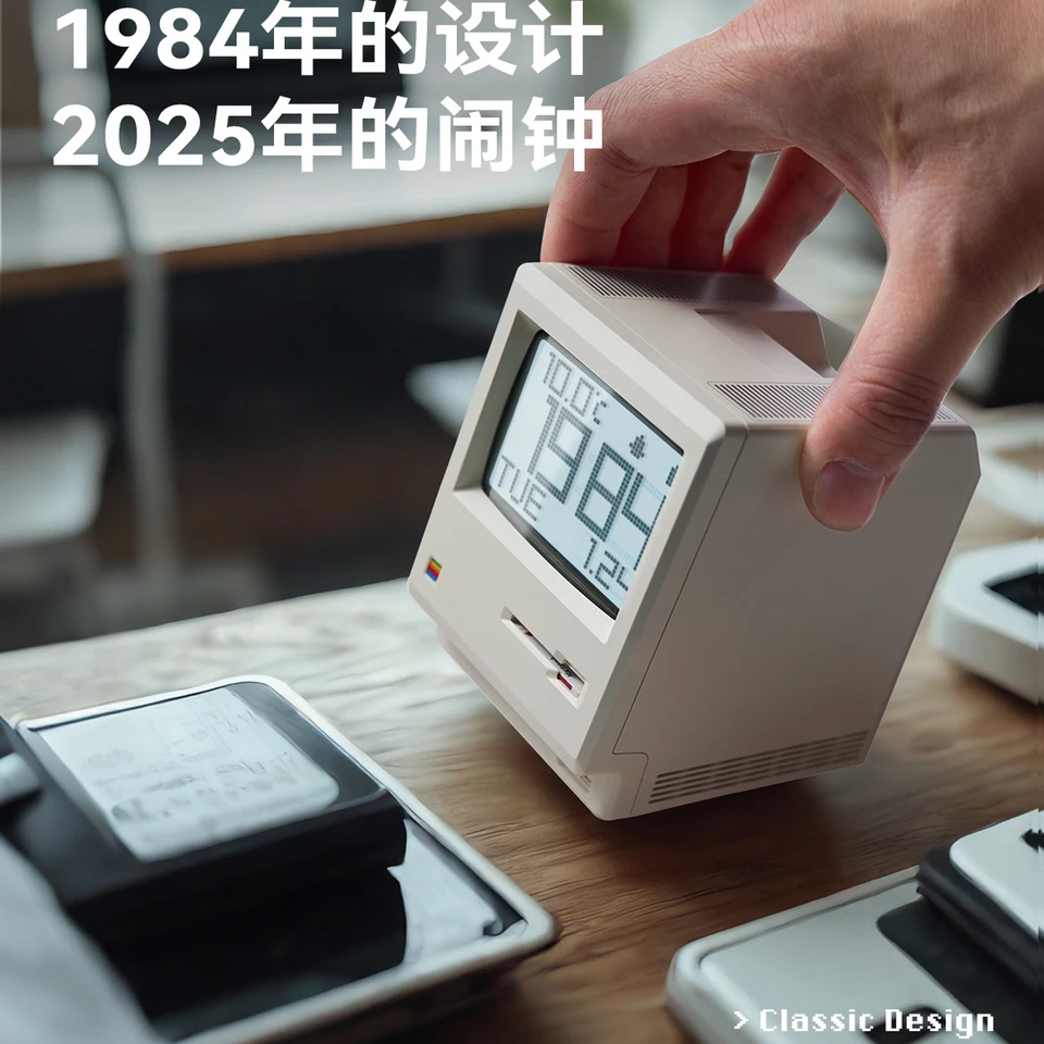インテリア時計 Maclock Maclock レトロ時計創造性目覚まし時計学生向けウェイクアップ