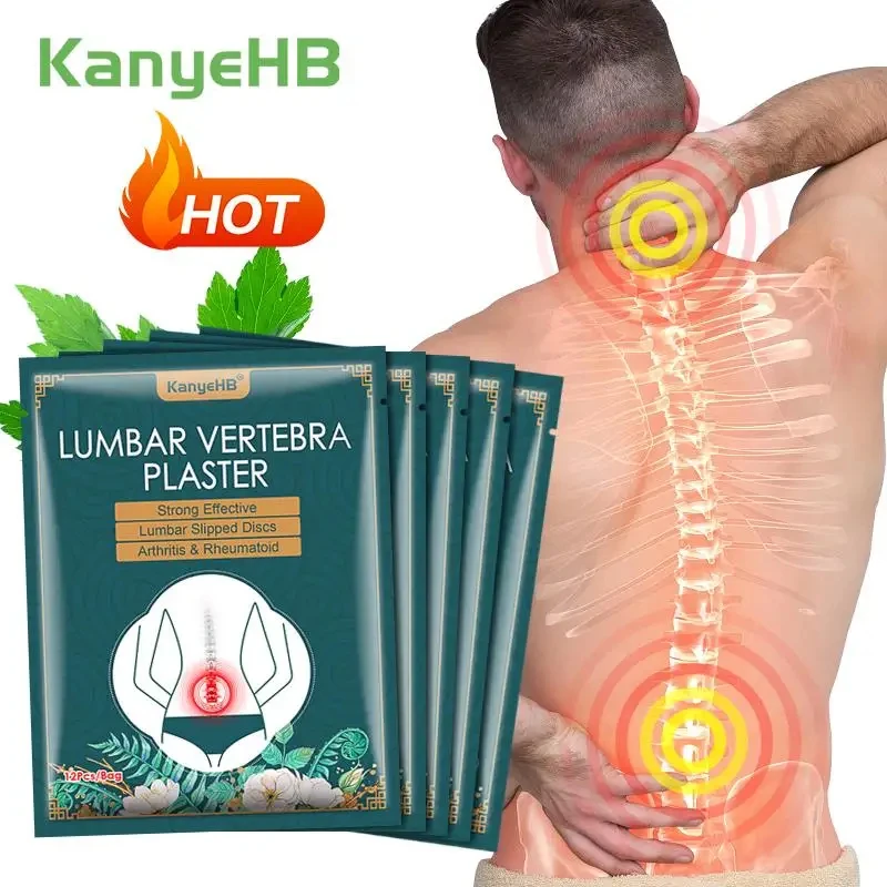 Paste Lumbar Vertebra Patch 1 Pack Fitness Moxa Stick Moxibustion Running & Yoga Self-heating Paste 6/12/24/60PCS For Fitness