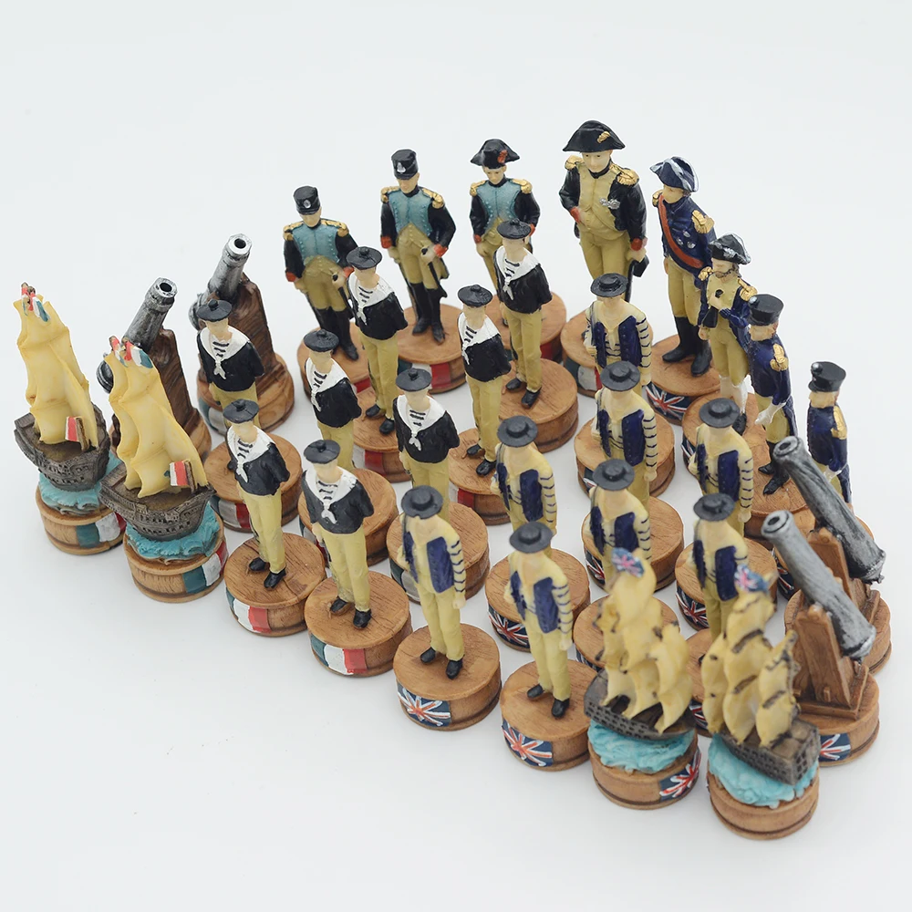 Luxury Chess with 3D Character Design, International Deluxe Chess Set for Lovers and Collectors Puzzle Board Game Card Toy