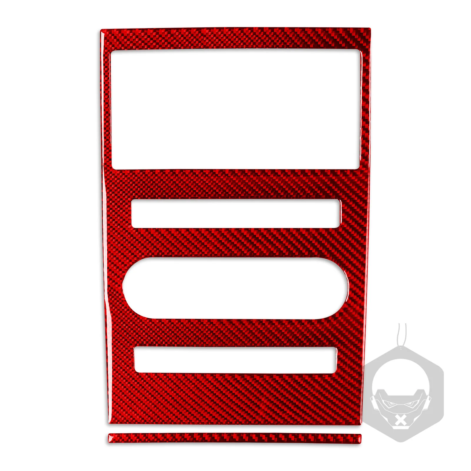 For Dodge Ram 1500 2009-2012 Central Control Radio Air Conditioning Button  Emergency Light Panel Carbon Fiber Sticker Accessori