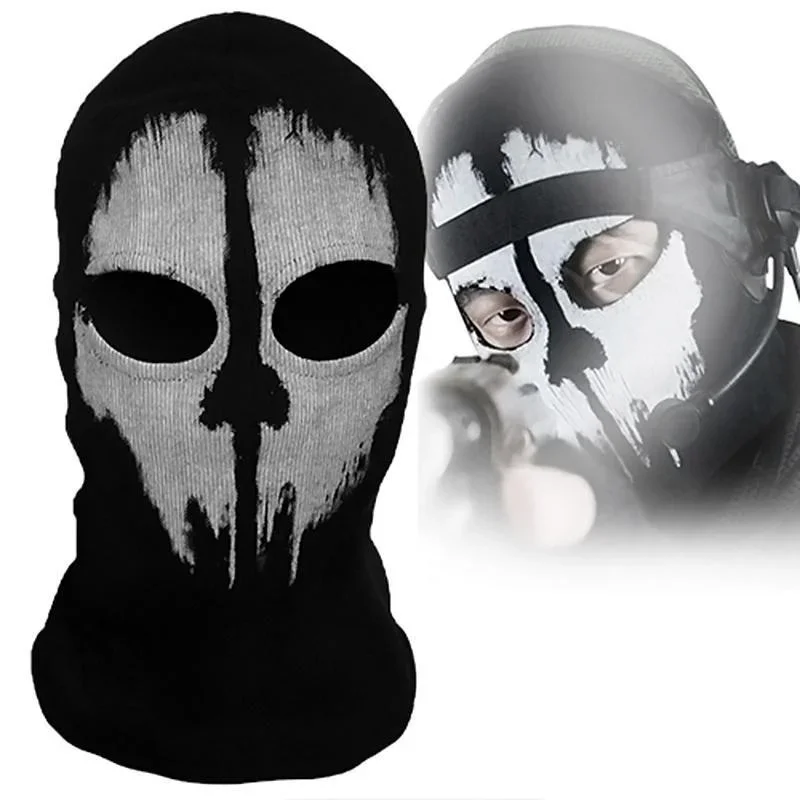 1 Stück Roman Balaclava Ghost Skull Bike Motorrad Helm Kapuze Ski Sport Hals Gesichtsmaske – Detail 2