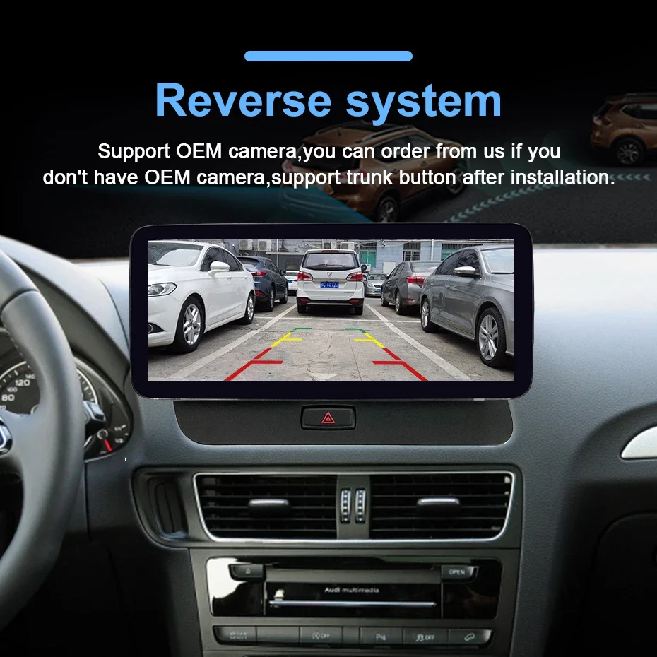 1920*720P Auto Linux Bildschirm Android Auto Carplay Auto Radio Stereo Für Audi Q5 2009-2016 autolink airplay Bluetooth video player – Detail 12