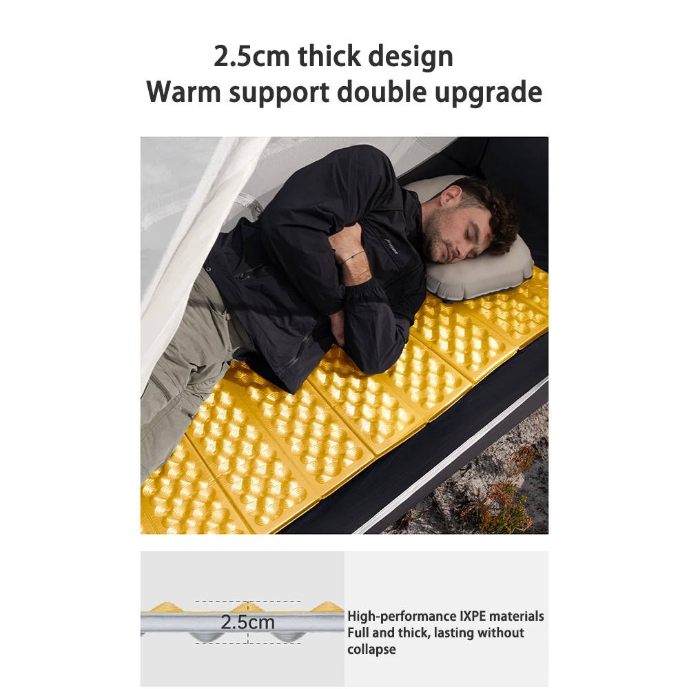Naturehike Camping Matte Ultraleicht Faltbare Feuchtigkeit Schlafen Nickerchen Pad Feuchtigkeit-beweis Matte Tragbare Picknick Bett Sitz Wandern Matratze – Detail 4