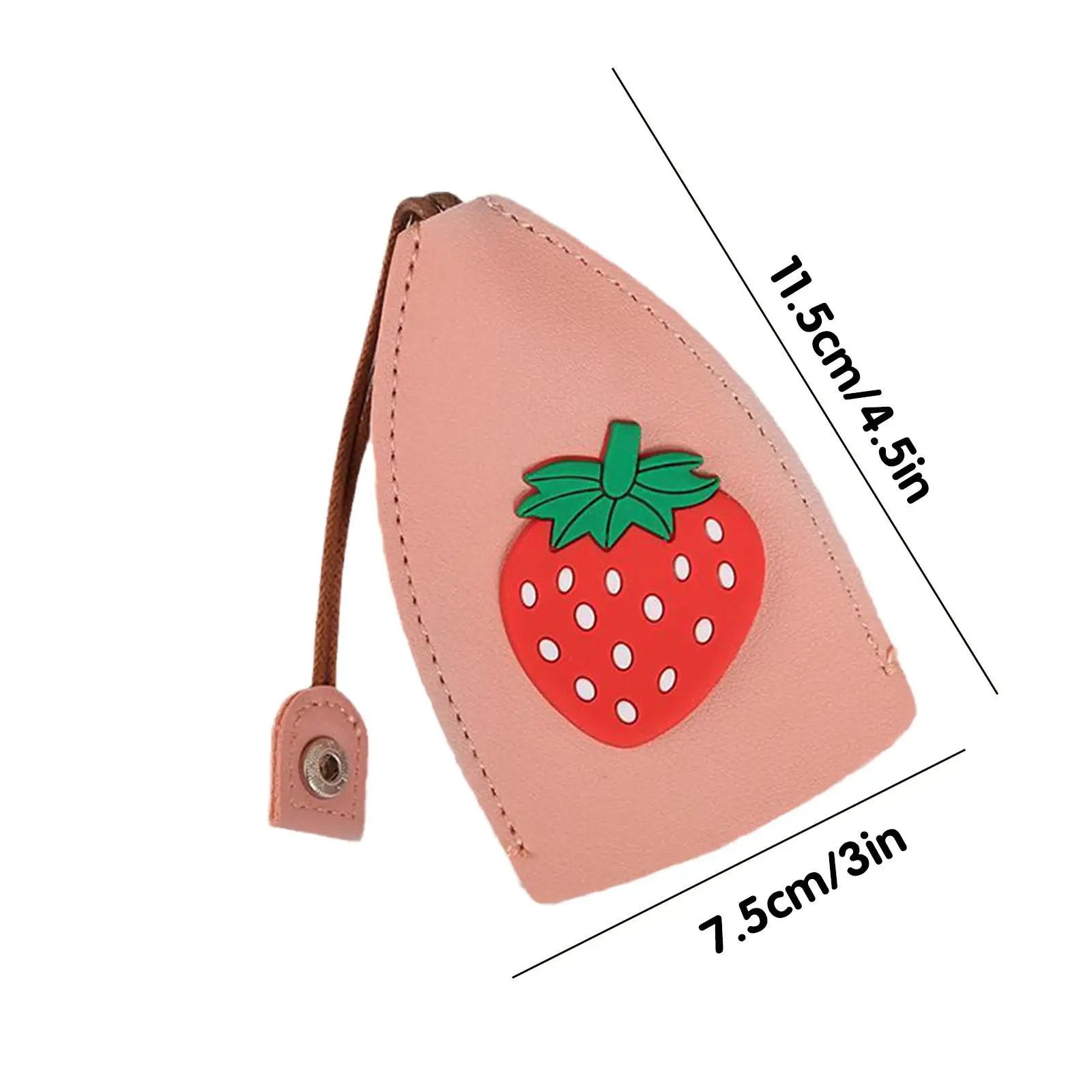 Lovely Leather Key Holder For Keys Wallets Cute Fruit Animal Pull Type PU Key Box Home Case Leather Keychain Pouch key case key holder key organizer key purse