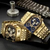 Top Brand Gold Quartz Wrist Watch Waterproof