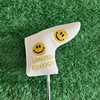 Golf Putter Headcover Smile Embroidery Straight Blade Putter Head Cover PU Protect Covers 1