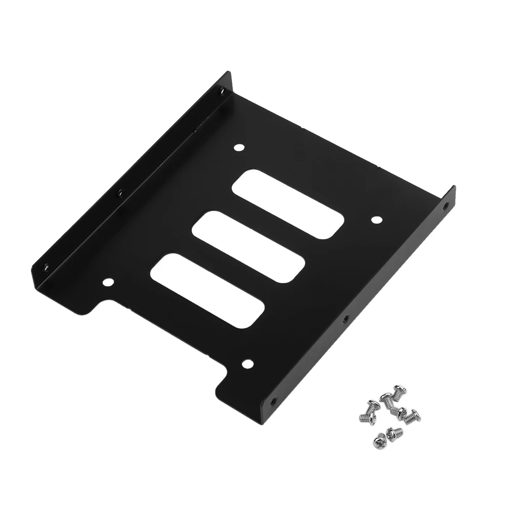 2.5-inch Ssd Hdd to 3.5-inch Metal Mounting Adapter Bracket Base Screw Hard Drive Bracket Metal Mounting Kit Pc Case Ssd Hard Drive Adapter Ssd Adapter