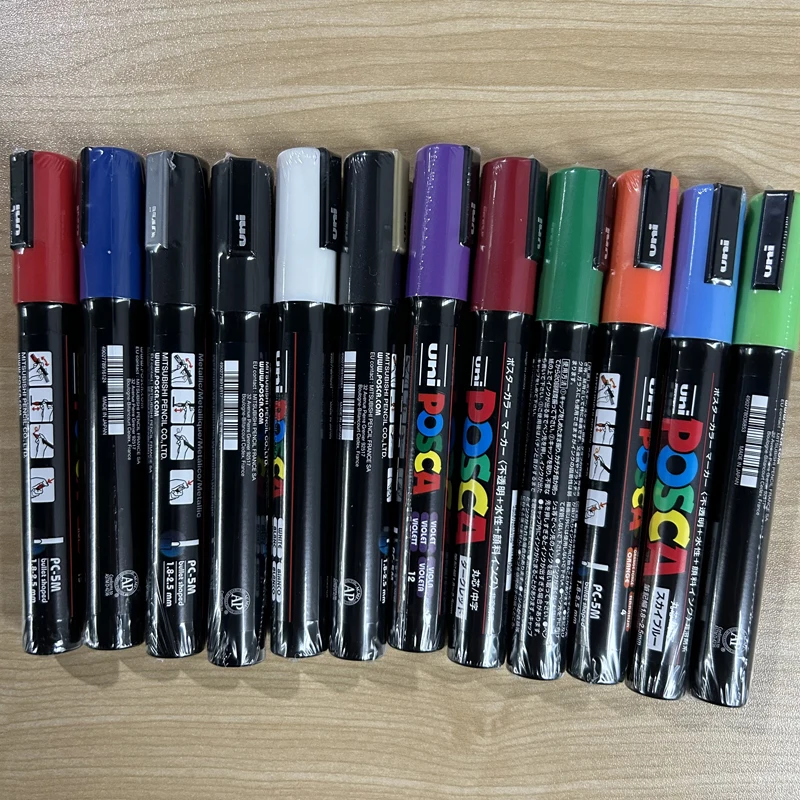 Uni Posca 54 Colors Acrylic Markers Paint Pen PC-5M Medium