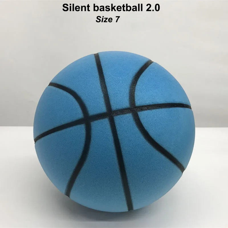 Ballon De Basket Taille 7 Ballon De Basket-ball Silencieux En Mousse Souple Sans Bruit De 24 Cm Pour Enfants Ballon Mousse PU Intérieur Silencieux