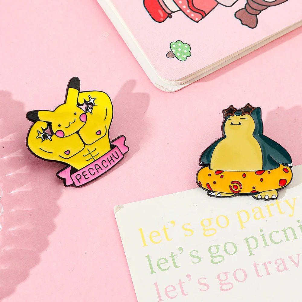 Whimsical Cartoon Creature Enamel Pin – Playful Metal Lapel Brooch