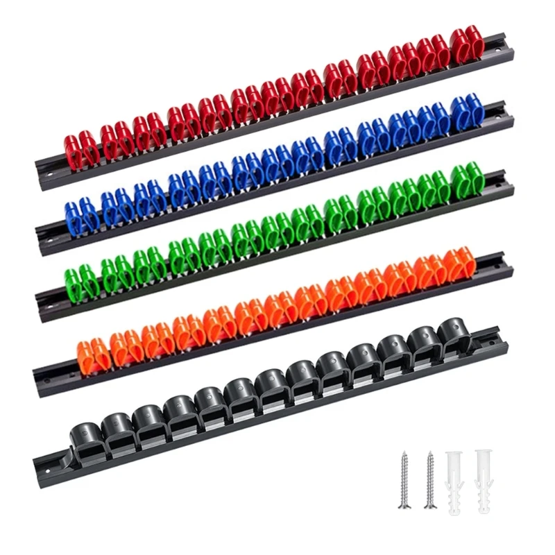 Durable Plastic Screwdriver  Plastic Rail Storage Rack for Wrenches Pliers for Mechanics and Hobbyists 2