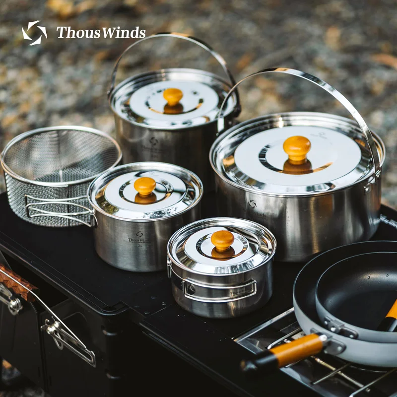 Set Pentole Da Campeggio 12 Pezzi In Alluminio - Leggero, Pieghevole | Per 2-3 Persone | Cucina Outdoor - Foto 14