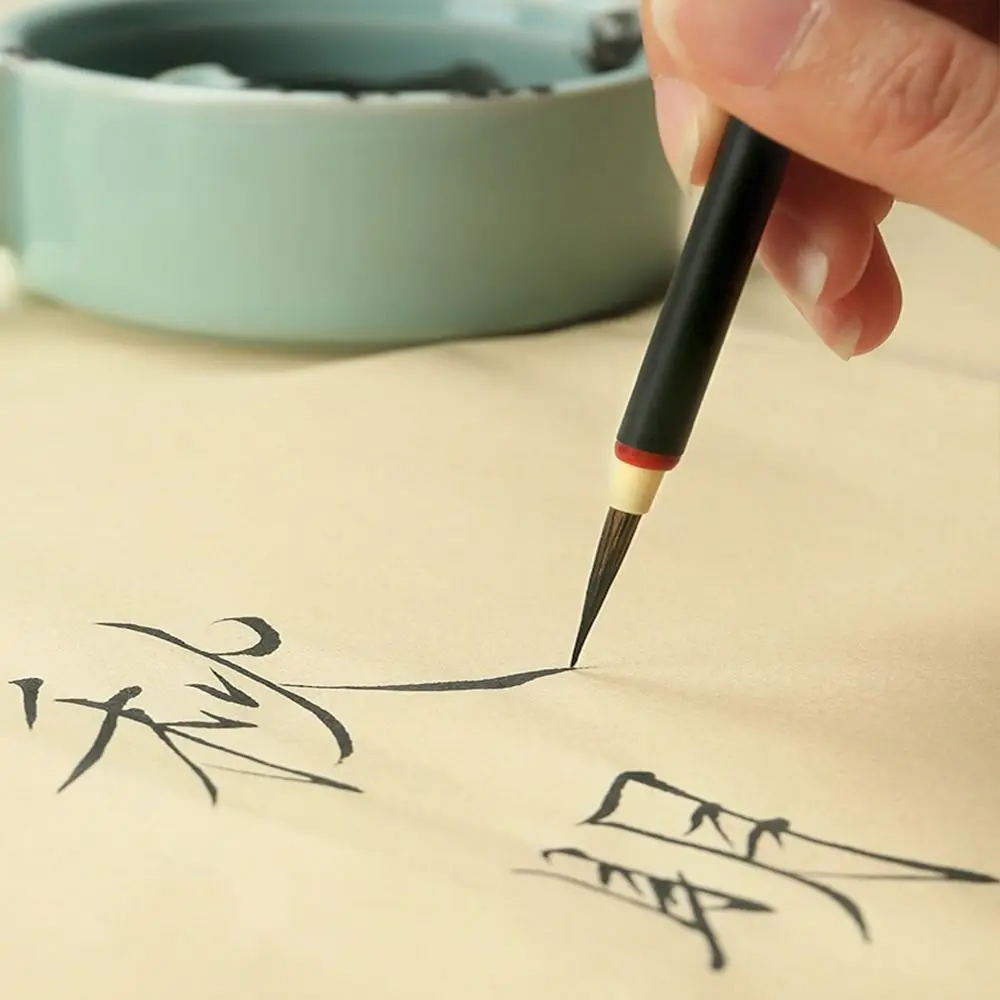 Traditional Chinese Brushes Bamboo Script Writing Brush Wolf Hair For Artist Student Painting Practice painting brushes blending brush