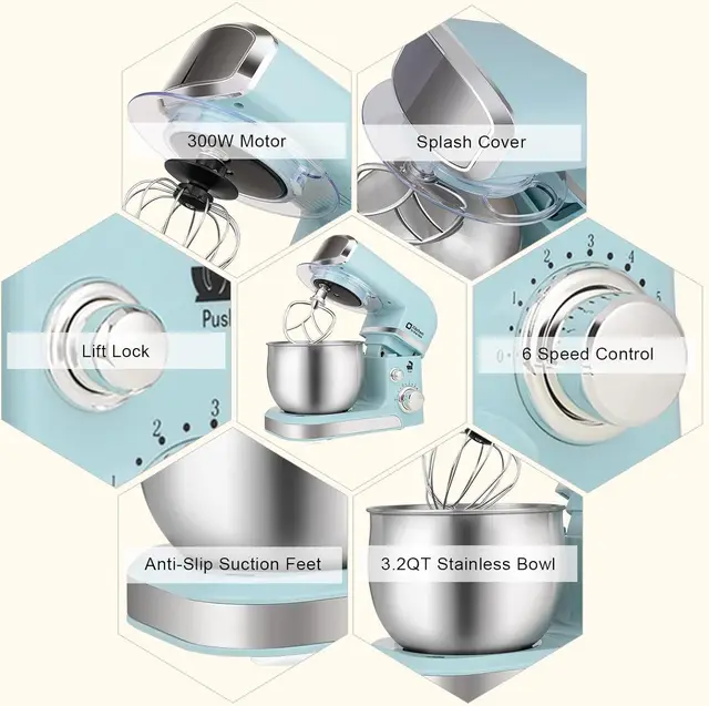 3.2QT Portable Stand Mixer 5