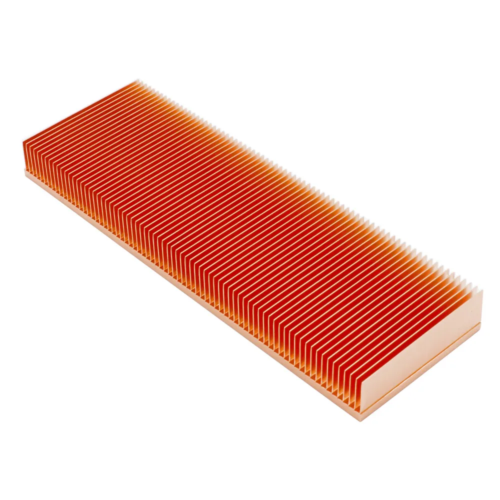150 x 50 x 15 mm Kupfer-Kühlkörper, Schälflosse, Kühlkörper, Kühler, Kühlung für elektronische Chip-LED-Wärmeableitung – Detail 2
