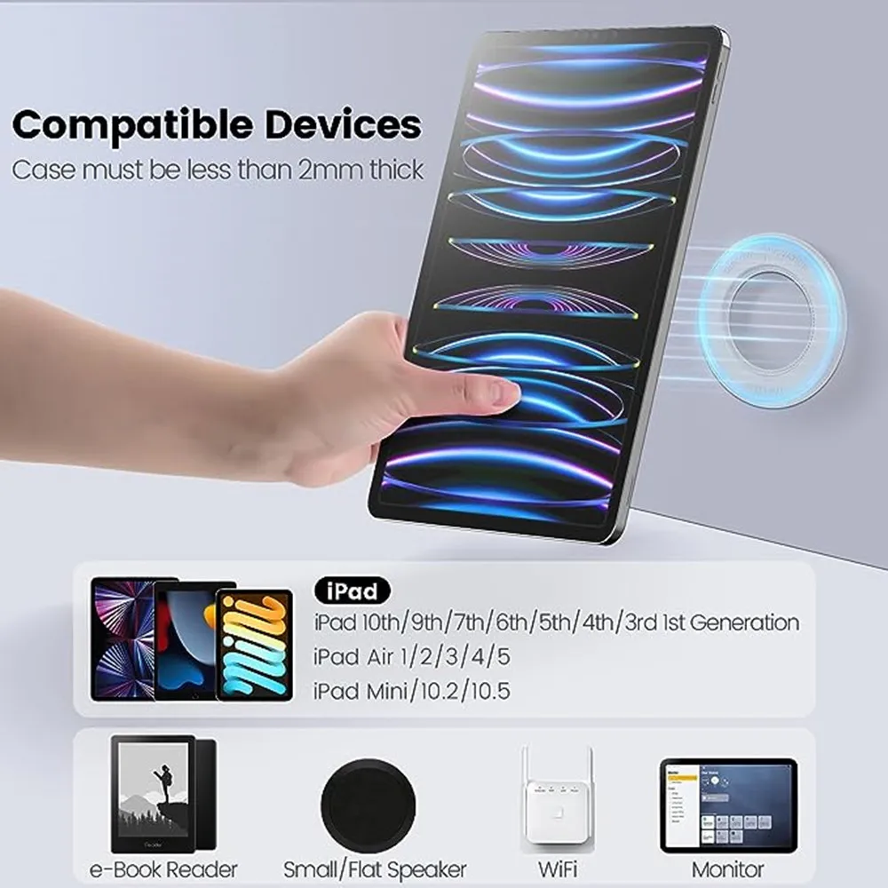 Nillkin-suporte Magnético para Ipad Pro Snaphold Couro Adesivo Montagem em Parede 11 10.2 12.9 - Imagem 3