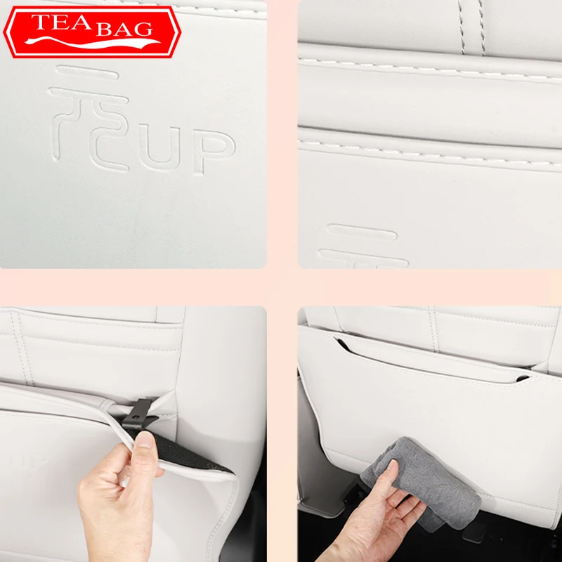 BYD Yuan Pro Yuan UP EV Car Styling Rear Seat Anti-kick Mat Seat Back Dirt Protection Pad Auto Accessories car seat protector