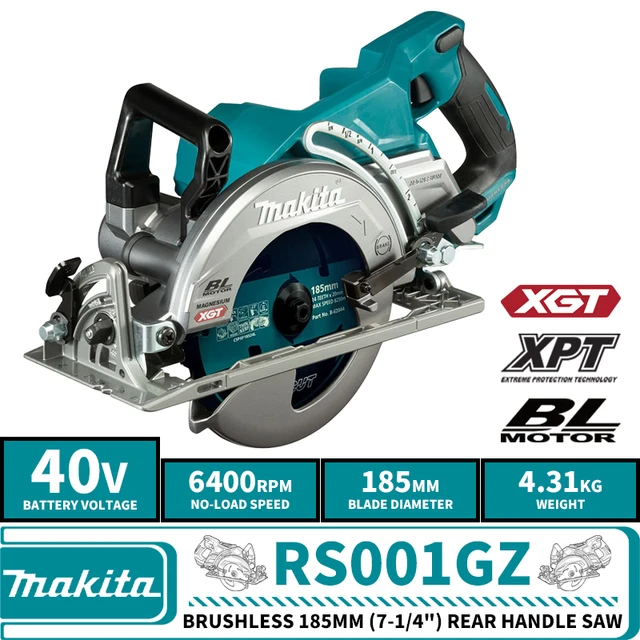 Makita RS001GZ - Sierra circular 40Vmax 185mm