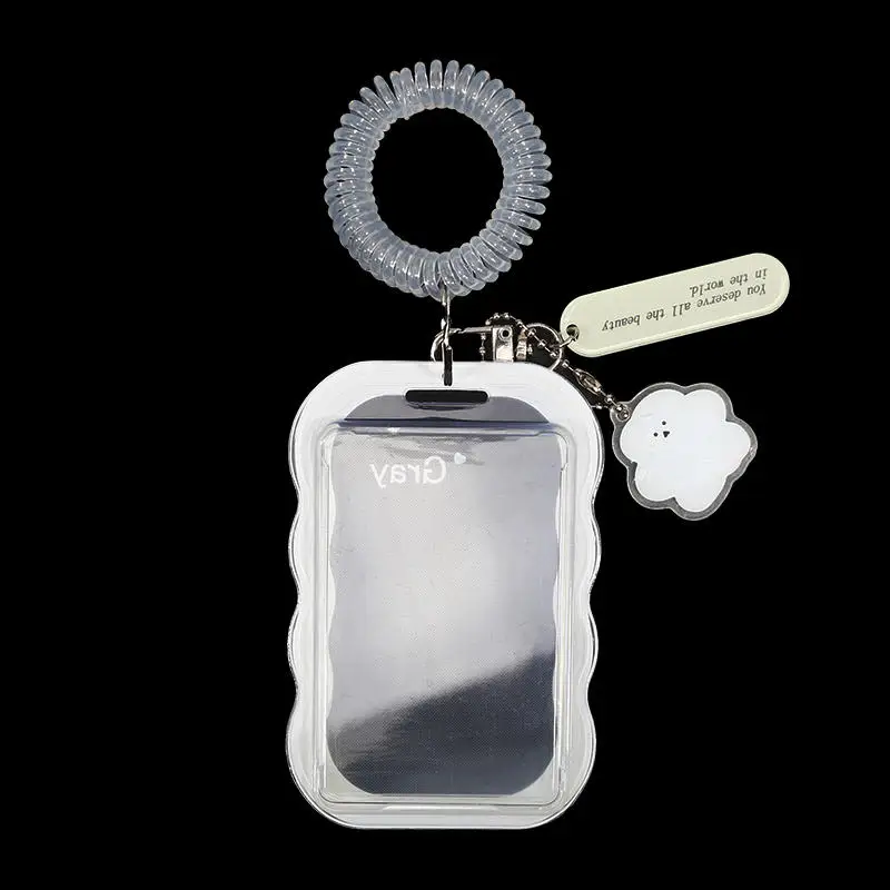 Kreatives Design Kpop Fotokartenhalter Transparenter Kartenhalter Schlüsselanhänger Fotohüllen Buskartenhalter Studentenausweishülle Fotoschutz – Detail 24
