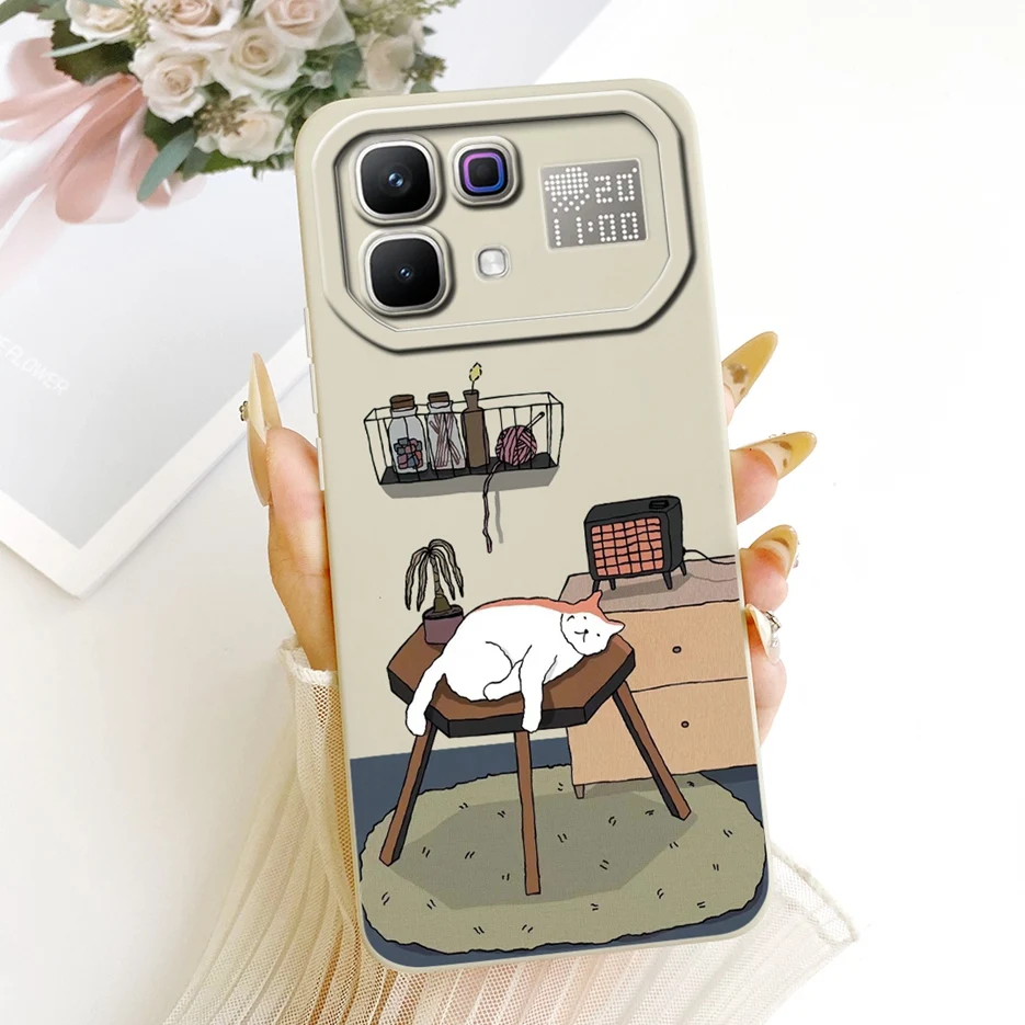 Cute Cat Astronaut Cartoon Soft Silicone Phone Case