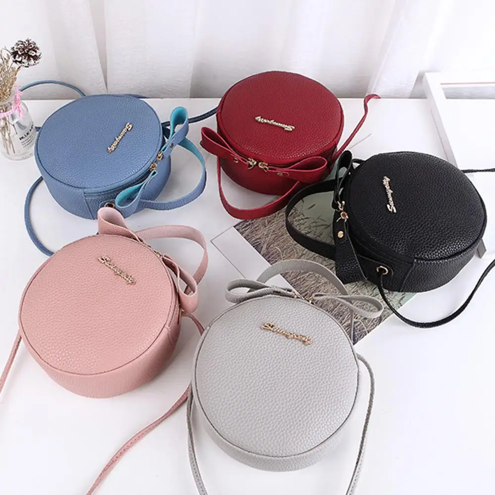 

Circular Design Fashion Women Shoulder Bag Leather Women's Crossbody Messenger Bags Ladies Purse Female Round Bolsa Handbag