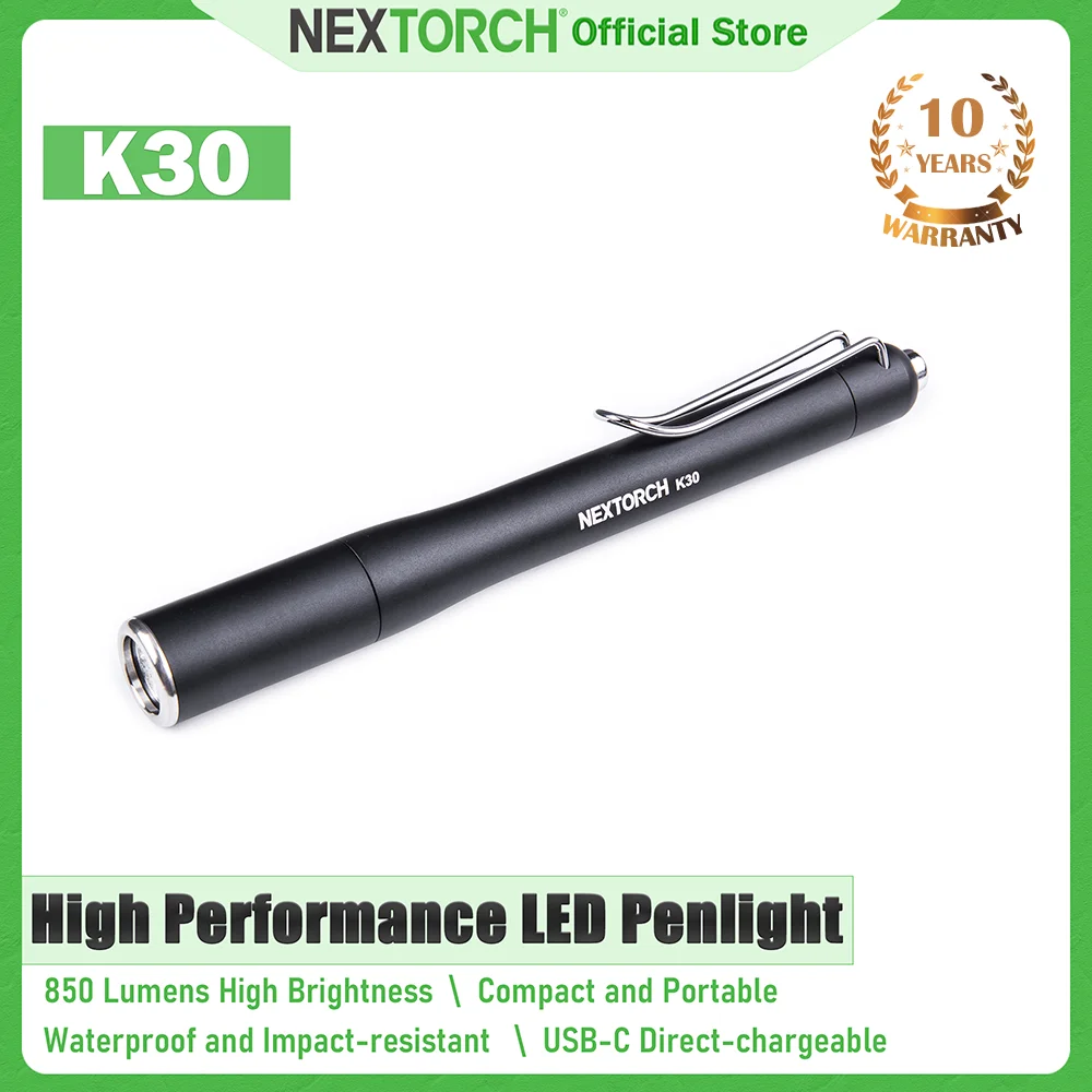 Für Nex torch K30 Aluminium legierung Taschenlampe 850 Lumen EDC mit AA Batterie