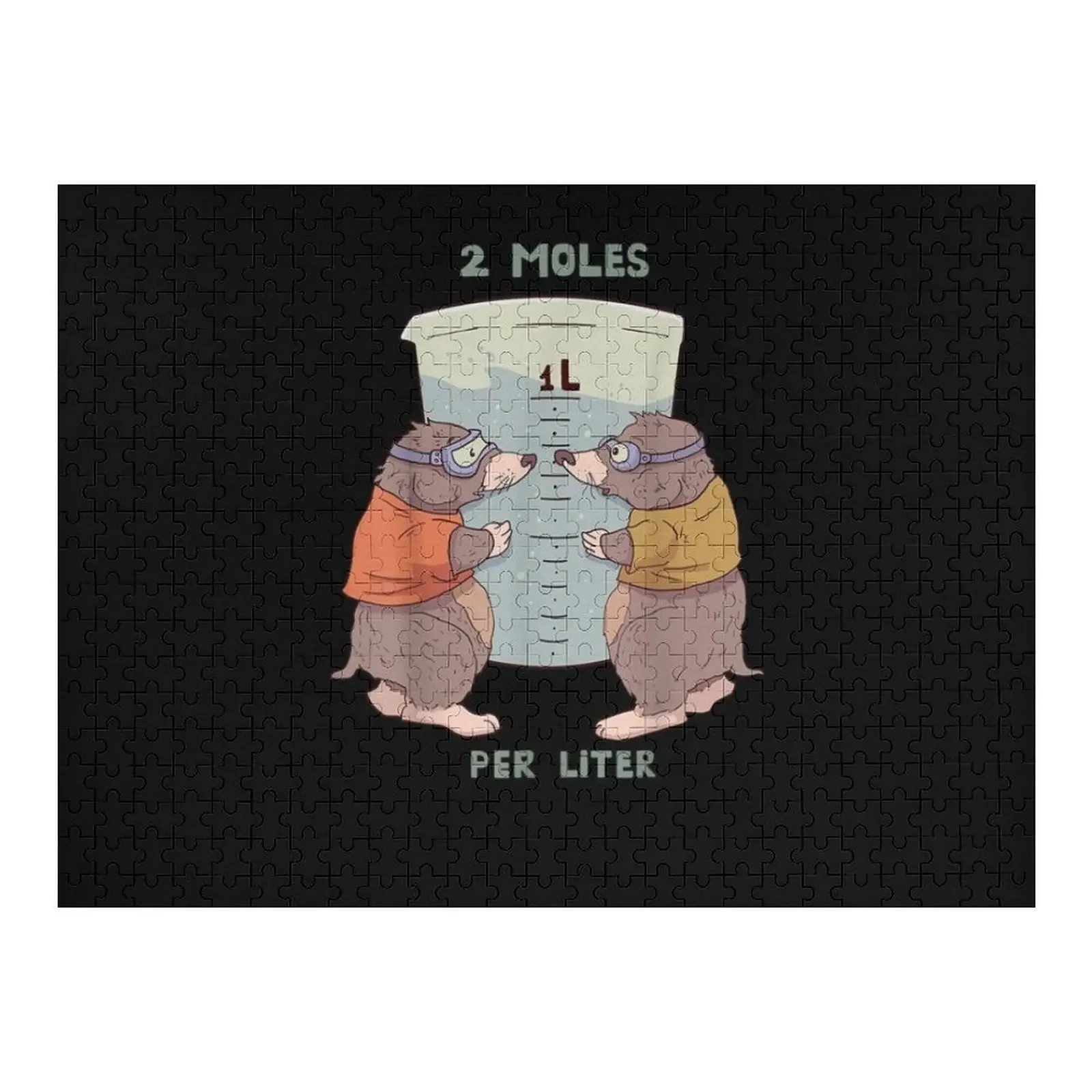 Two Moles Per Liter Funny Jigsaw Puzzle Works Of Art Custom Gifts Wood Adults Puzzle flying fire hydrant jigsaw puzzle wood adults works of art wooden name puzzle