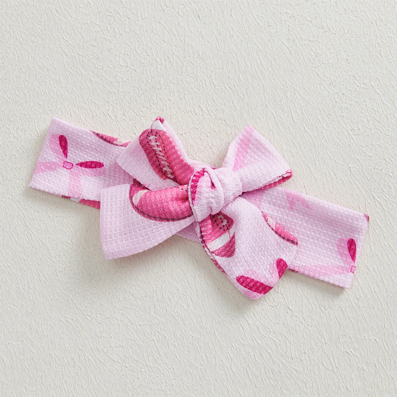 Citgeett Summer Infant Baby Girl Football Outfit Bow Rugby Print Shoulder Bodysuit Bow Headband Clothes Set 5