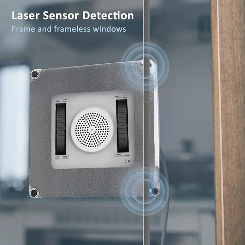 Smart window cleaning robot - anti-fall, water spray technology, easy cleaning of indoor and outdoor glass surfaces 2