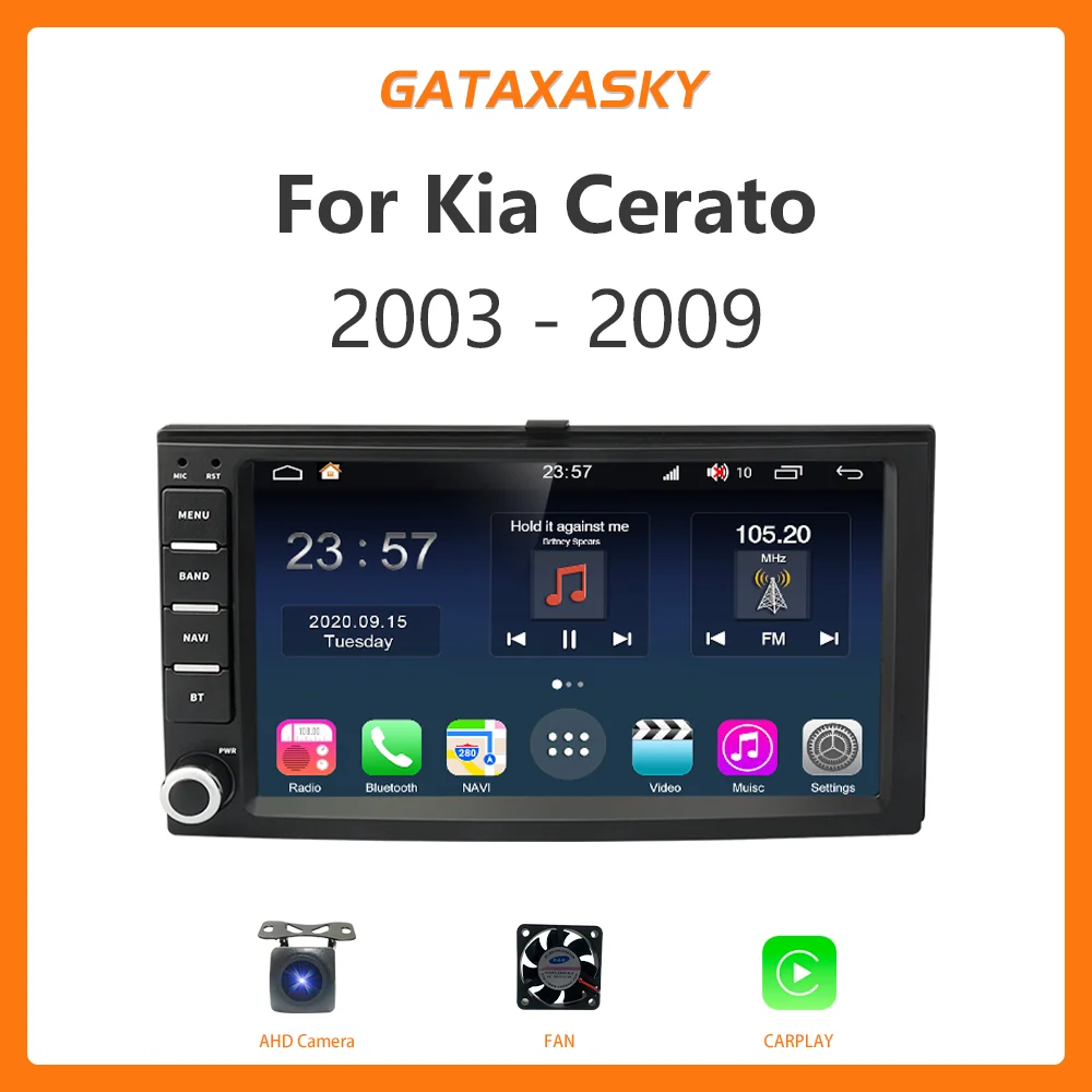 

GATAXASKY7" Android Car Radio Multimedia Video Player CarPlay AUTO For Kia Cerato Sportage Forte Spectra Morning Sedona DSP