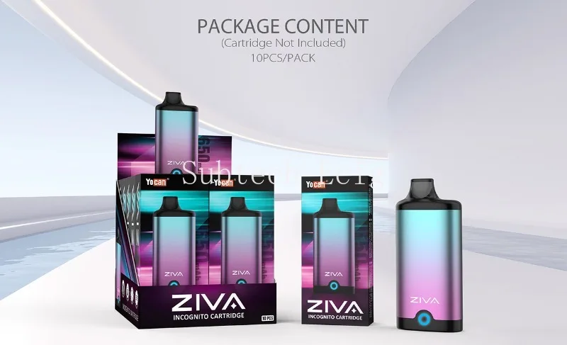 Yocan Ziva Vape Pen Batterie Mod 650mAh wiederauf ladbare Typ-C-Lade-Vape-Stifte für Gewinde dicke Öl wagen Patronen_S45fb3800bcf1484d8df183cbbc1d5e65Z