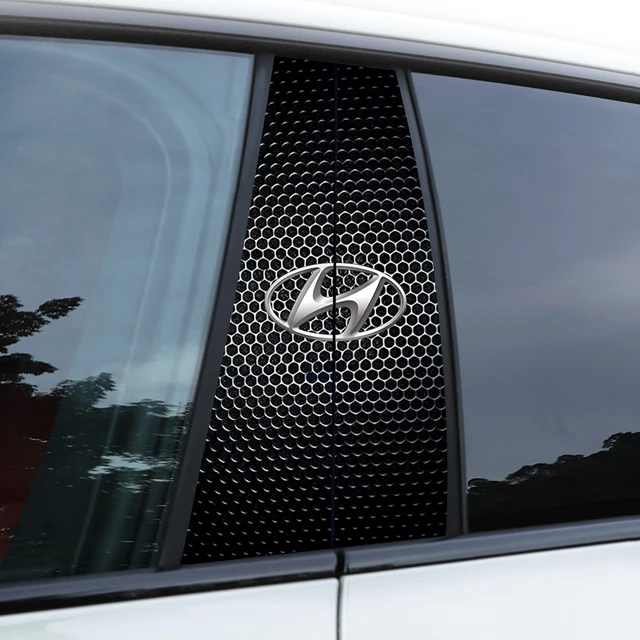 Car Middle Column Creative Stickers For Hyundai I30 I20 I10 Venue Elantra Kona Scratch Protection Decorative Paster Car Supplies