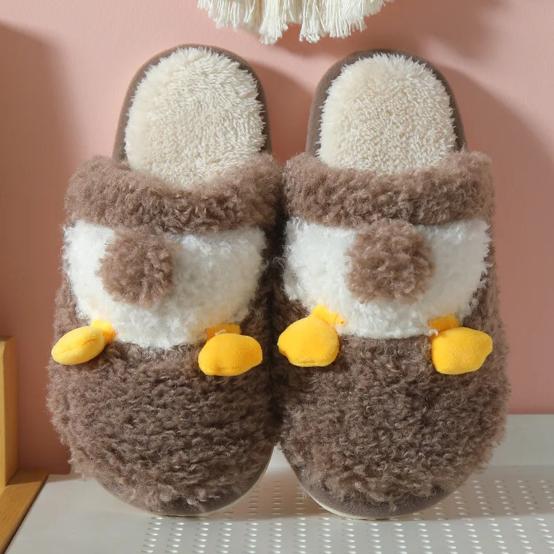 slippers women Women Winter Fuzzy female Non Skid Indoor Home comfy Female Floor Shoes House Ladies Fluffy slippers Non Slip