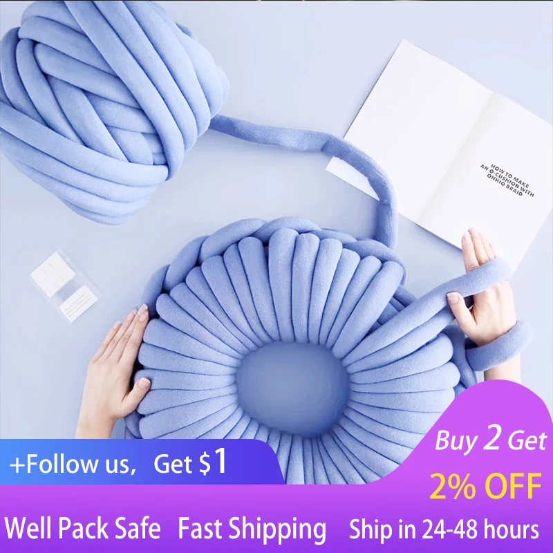 Super Bulky Chunky Yarn Thick diy hand-Knitting bag Soft wool korean woman  Giant Yarn DIY Hand-knit Big Cotton Lady handbag - AliExpress