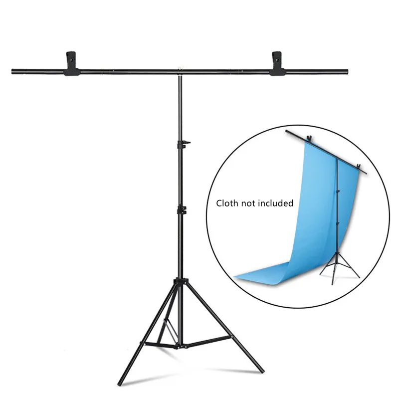 Fotografia T-Shape Background Background Stand Frame Support System Per Photo Studio Video Chroma Key Schermo Verde Con Supporto