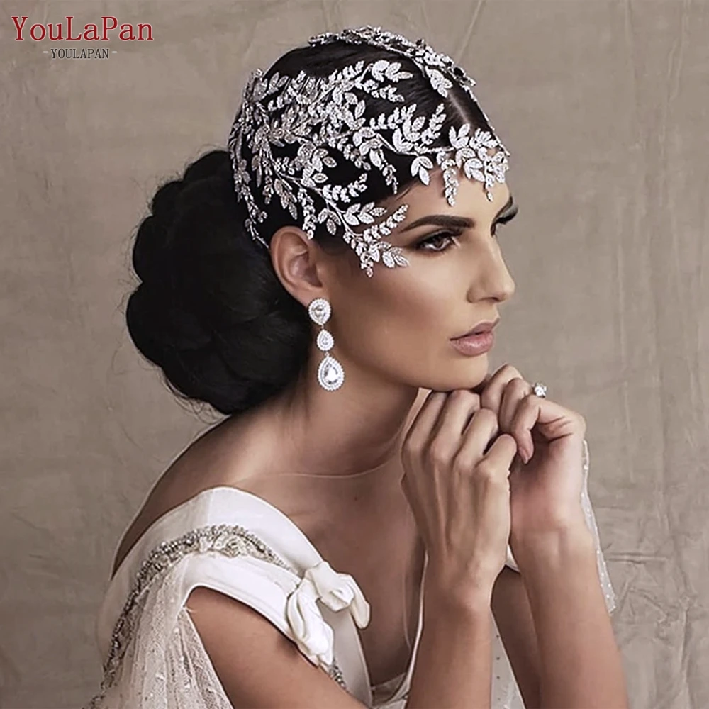 YouLaPan HP449 Luxury Wedding Headdress Rhinestone Bridal Crown with Comb Pageant Tiara Wedding Hair Accessories Women Headwear